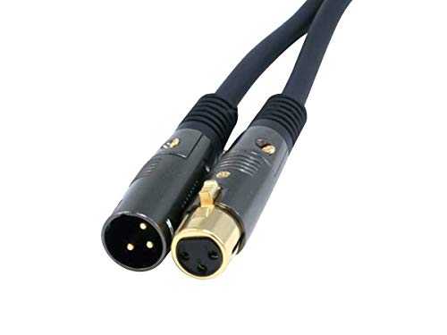 Product Cover Monoprice Premier Series XLR Male to XLR Female - 25ft - Black - Gold Plated | 16AWG Copper Wire Conductors [Microphone & Interconnect]