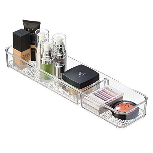 Product Cover iDesign Rain In Drawer Divided Tray for Vanity, Bathroom, Countertop, Drawer, Cosmetics, Makeup, Toiletries, Craft and Office Supplies, BPA-Free, 4