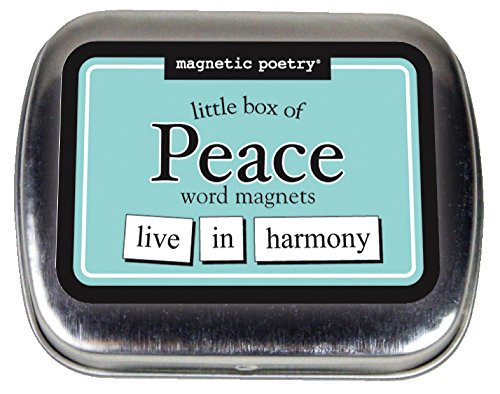 Product Cover Magnetic Poetry - Little Box of Peace Kit - Words for Refrigerator - Write Poems and Letters on The Fridge - Made in The USA