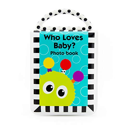 Product Cover Sassy Developmental Look Book Photo Album  |  High Contrast Colors and Patterns  |  Drool Resistant Pages Hold Photos  |  Great Baby Shower Gift