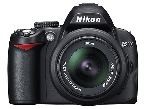 Product Cover Nikon D3000 10.2MP Digital SLR Camera with 18-55mm f/3.5-5.6G AF-S DX VR Nikkor Zoom Lens