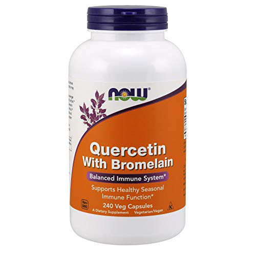 Product Cover NOW Supplements, Quercetin with Bromelain, 240 Veg Capsules
