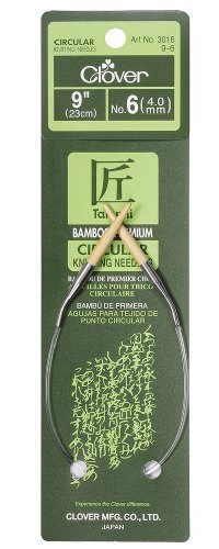 Product Cover CLOVER Bamboo Circular Knitting Needles Takumi, 9-Inch Size 6