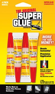 Product Cover Super Glue Corp/pacer Tech SGH24J, 4 Pack (4-0.07oz/2g, total 0.28oz/8g)