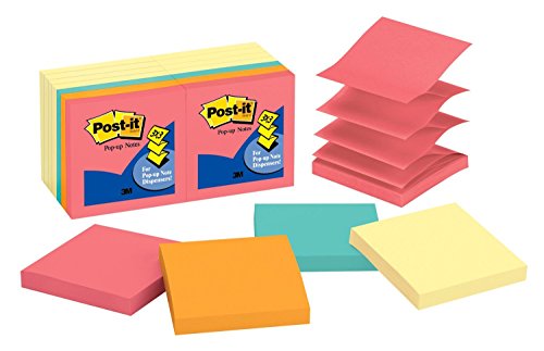 Product Cover Post-it Pop-up Notes, America's #1 Favorite Sticky Note, 3 in x 3 in, Canary Yellow and Cape Town Collection, 14 Pads/Pack, 100 Sheets/Pad (R330-14YWM)
