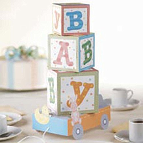 Product Cover Simplicity Wilton ABC Blocks Baby Shower Centerpiece, 8