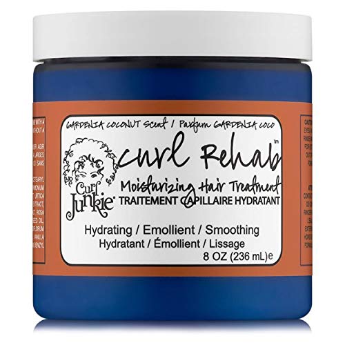 Product Cover Curl Junkie Curl Rehab Moisturizing Hair Treatment, Gardenia-Coconut Scent, 8 oz.