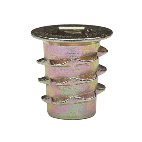 Product Cover E-Z Lok Threaded Insert, Zinc, Hex-Flanged, 1/4