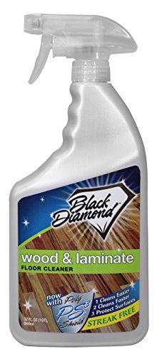 Product Cover Black Diamond Stoneworks Wood & Laminate Floor Cleaner: For Hardwood, Real, Natural & Engineered Flooring, Biodegradable Safe for Cleaning All Floors. 1-quart