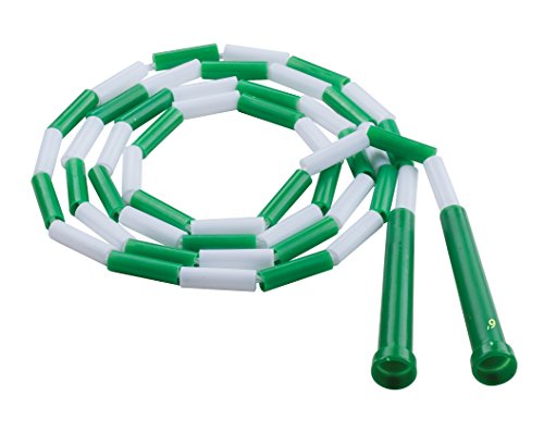 Product Cover Champion Sports Plastic Segmented Jump Rope - 6 Feet (Green and White)