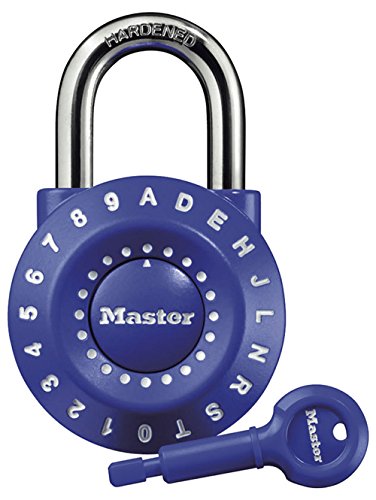 Product Cover Master Lock Padlock, Set Your Own Combination Lock, 1-15/16 in. Wide, Assorted Colors, 1590D