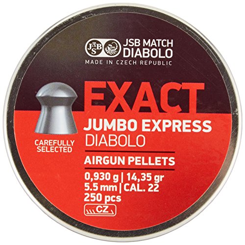Product Cover JSB Diabolo Exact Jumbo Express .22 Cal, 14.3 Grains, Domed, 250ct