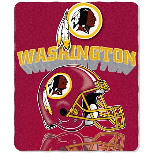 Product Cover NFL Washington Redskins Gridiron Fleece Throw, 50-inches x 60-inches