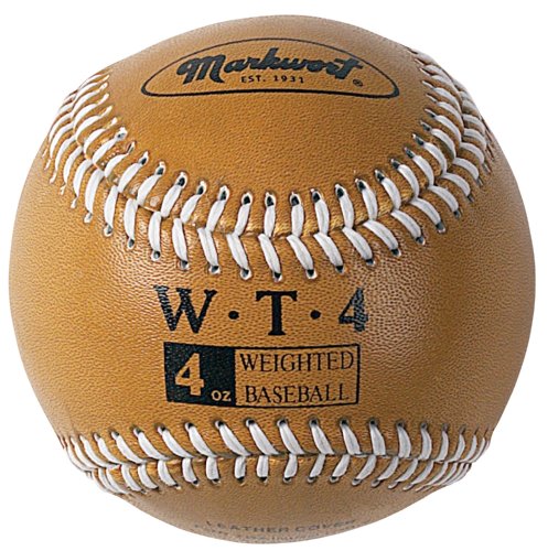 Product Cover Markwort Weighted 9-Inch Baseballs-Leather Cover (Individually Boxed), Gold