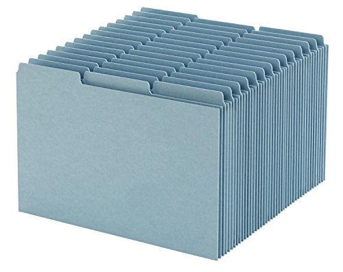 Product Cover Oxford Index Card Guides with Blank Tabs, 5 x 8 Inches, 1/3 Cut Tabs, Blue, 100 per Box (P513EE)