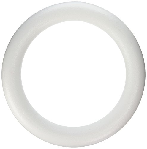 Product Cover FloraCraft STYROFOAM Wreath Form: 13.8 inch Ring, White, 1 Piece