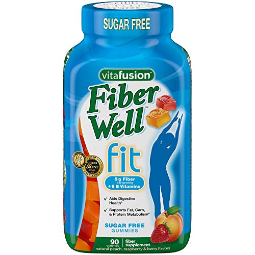 Product Cover Vitafusion Fiber Well Fit Gummies Supplement, 90 Count (Packaging May Vary)