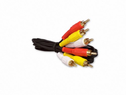 Product Cover Your Cable Store 3 Foot RCA Audio / Video Cable 3 Male To 3 Male