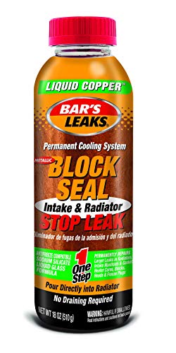 Product Cover Bar's Leaks 1109 Block Seal Liquid Copper Intake and Radiator Stop Leak - 18 oz.