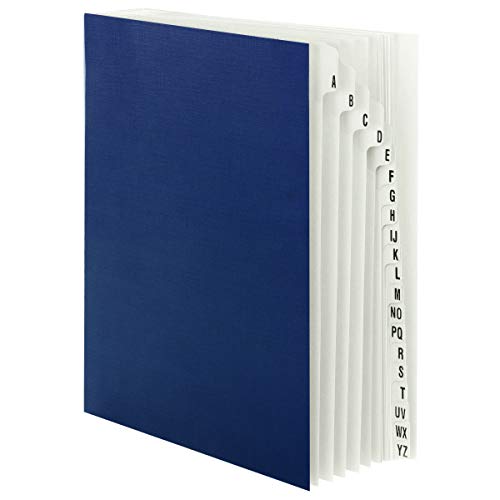 Product Cover Smead Desk File/Sorter, Alphabetic (A-Z), 20 Dividers, Letter Size, Blue (89282)