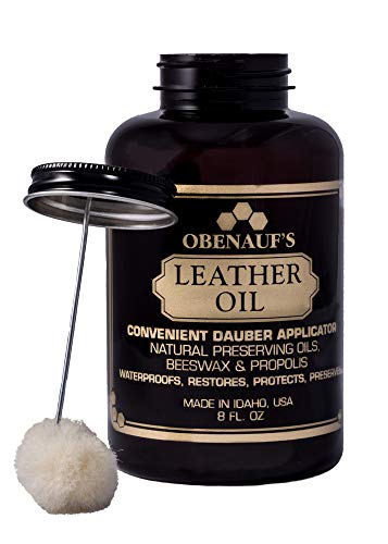 Product Cover Obenauf's Leather Oil Conditions Restores Preserves Dry Leather (8oz With Applicator)