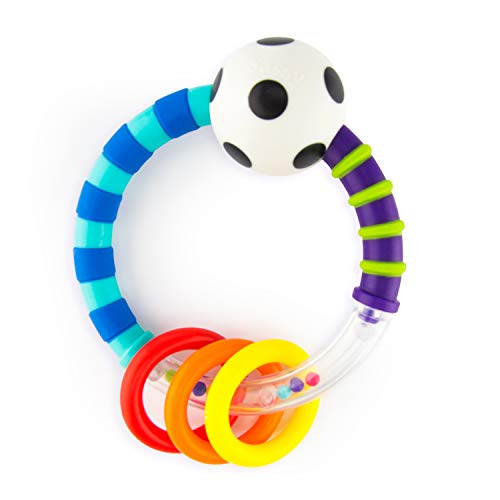 Product Cover Sassy Ring Rattle  |  Developmental Baby Toy for Early Learning  |  High Contrast  |  For Ages Newborn and Up