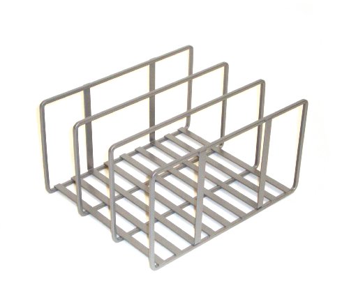 Product Cover Seville Classics Vertical Pan Lid Rack Kitchen Counter and Cabinet Organizer, 10