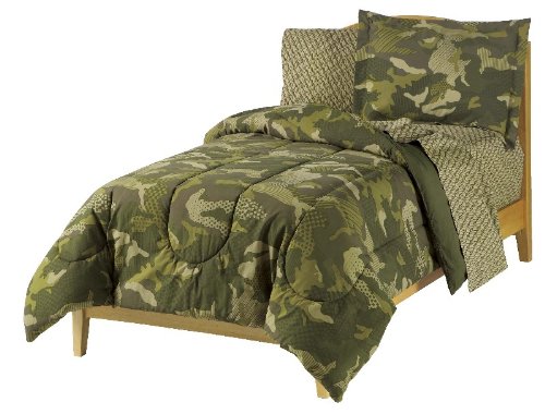 Product Cover dream FACTORY Boys Army Green Desert Camo Comforter Set