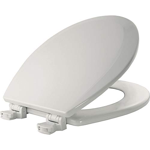 Product Cover BEMIS 500EC 000 Toilet Seat with Easy Clean & Change Hinges, ROUND, Durable Enameled Wood, White