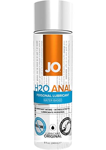 Product Cover JO H2O Anal Water Based Personal Natural Lubricant, Original 8 ounce, Sex lube for Men, Women, Couples