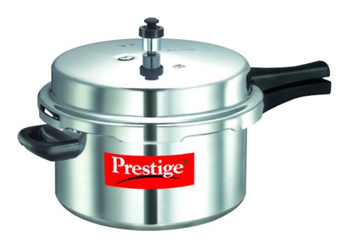 Product Cover Prestige PPAPC7.5 Popular Pressure Cooker, 7.5 Liter, Silver
