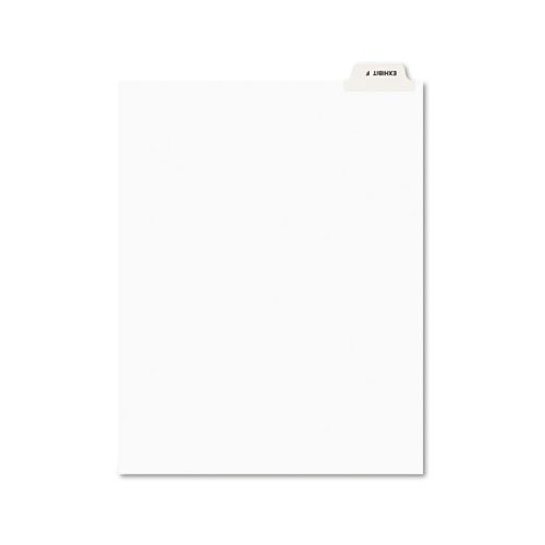 Product Cover Avery 11945 Avery-Style Preprinted Legal Bottom Tab Divider, Exhibit F, Letter, White (Pack of 25)
