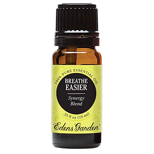 Product Cover Breathe Easier 100% Pure Therapeutic Grade Synergy Blend Essential Oil by Edens Garden-10 ml, GC/MS tested, CPTG
