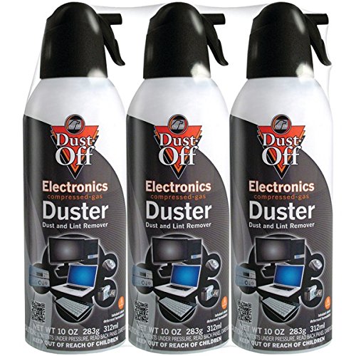 Product Cover Falcon Compressed Gas (152a) Disposable Cleaning Duster 3 Count, 10 oz. Can (DPSXL3)