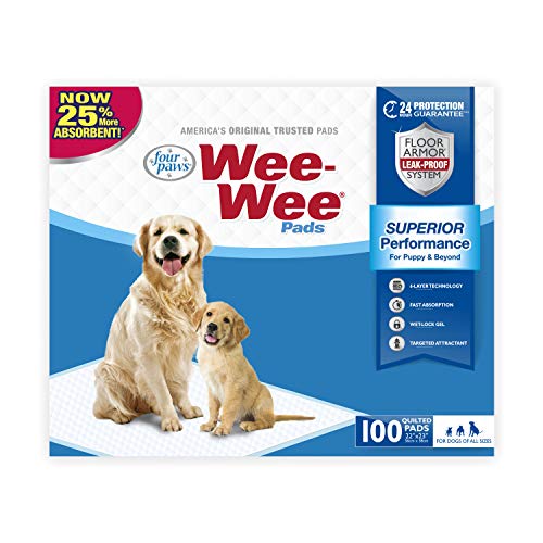 Product Cover Four Paws Wee-Wee Puppy Dog Housebreaking Pads 100 count