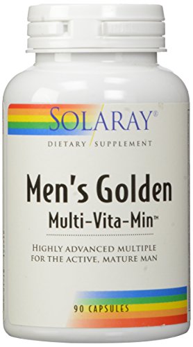 Product Cover Solaray Men's Golden Multi-Vitamin Capsules, 90 Count