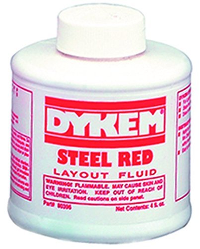 Product Cover Red, 4 oz. Can, Brush In Cap - Dykem Layout Fluid (1 Each)