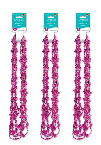 Product Cover Beistle 52172 18 Piece Flamingo and Hibiscus Party Beads, 33
