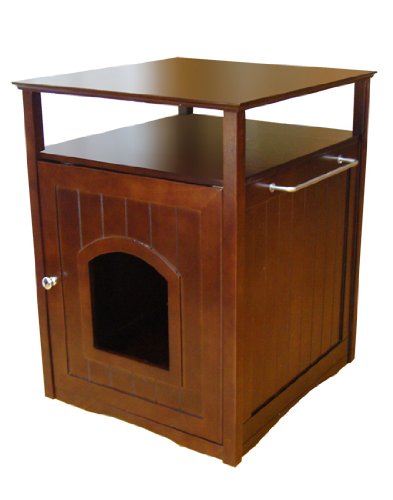 Product Cover Merry Pet Cat Washroom/Night Stand Pet House, One size, Walnut - MPS008