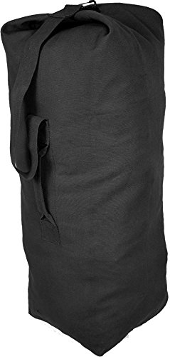 Product Cover Black Giant Top Load Canvas Military Duffle Bag (30