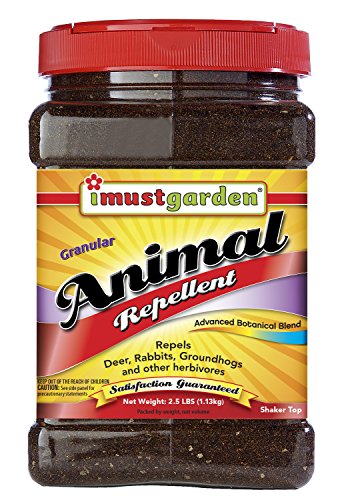 Product Cover I Must Garden Granular Animal Repellent: Repels Deer, Rabbits, and Groundhogs - 2.5lb Shaker Jar
