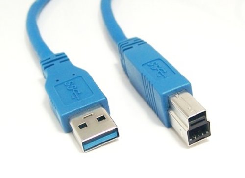 Product Cover Micro Connectors, Inc. 6 feet Superspeed USB 3.0 A to B Cable (E07-306AB-BL) - Assorted colors