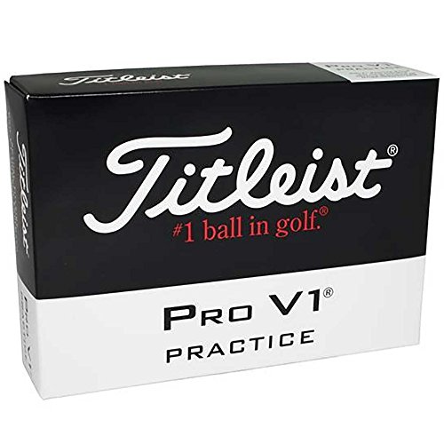Product Cover Titleist Pro V1 Practice Golf Balls, White (One Dozen)