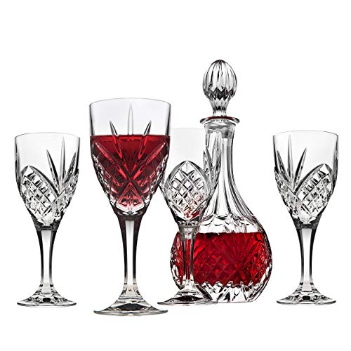 Product Cover Godinger Dublin Wine Glasses and Decanter Set - 5 Piece