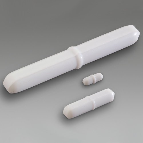 Product Cover Bel-Art Spinbar Teflon Polygon Magnetic Stirring Bar; 60 x 10mm, White, Pivot Ring (F37122-0060)