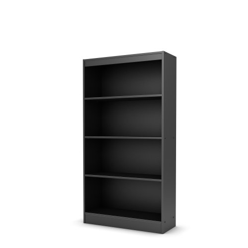 Product Cover South Shore Furniture Axess Collection, 4-Shelf Bookcase, Black