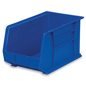 Product Cover Akro-Mils 30260 Plastic Storage Stacking Hanging Akro Bin, 18-Inch by 11-Inch by 10-Inch, Blue, Case of 6