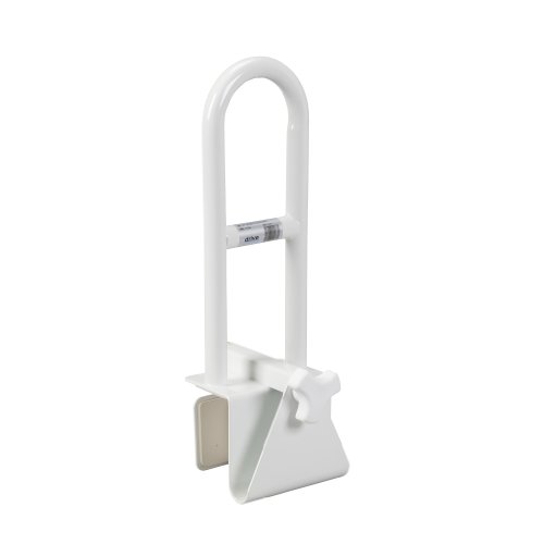 Product Cover Drive Medical Steel Clamp on Tub Rail, White