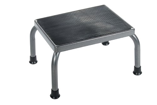 Product Cover Drive Medical Footstool with Non Skid Rubber Platform, Silver Vein, Without Handrail
