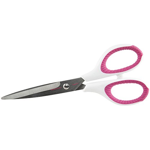 Product Cover SINGER 07180 6-1/2-Inch Sewing Scissors with Pink and White Comfort Grip